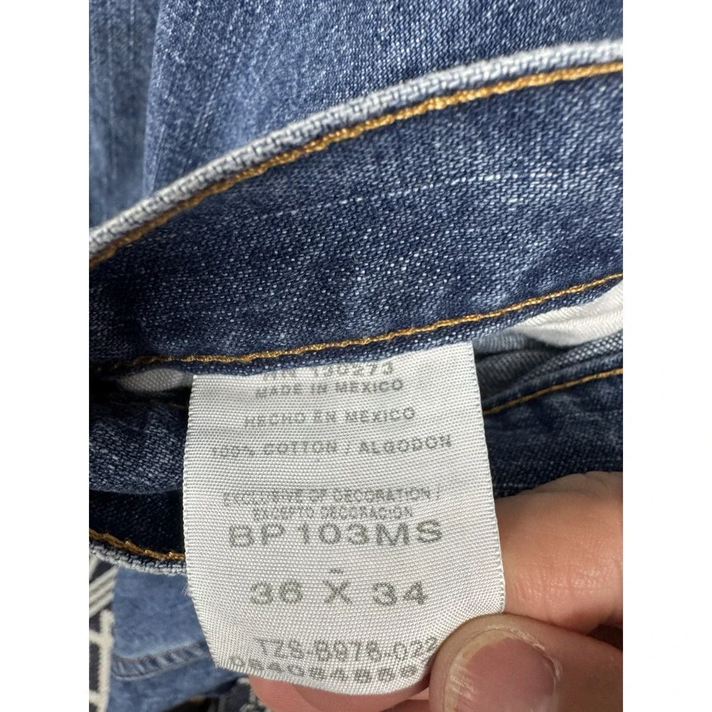 Bailey's Pt Carpenter Jeans Men's 36x34 Blue Denim Utility Work Pants Cotton